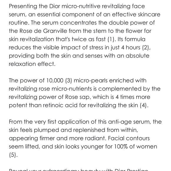 DIOR PRESTIGE LA MICRO-HUILE de Rose Advanced Anti-Aging Face Serum DeluxeTravel - Picture 4 of 4